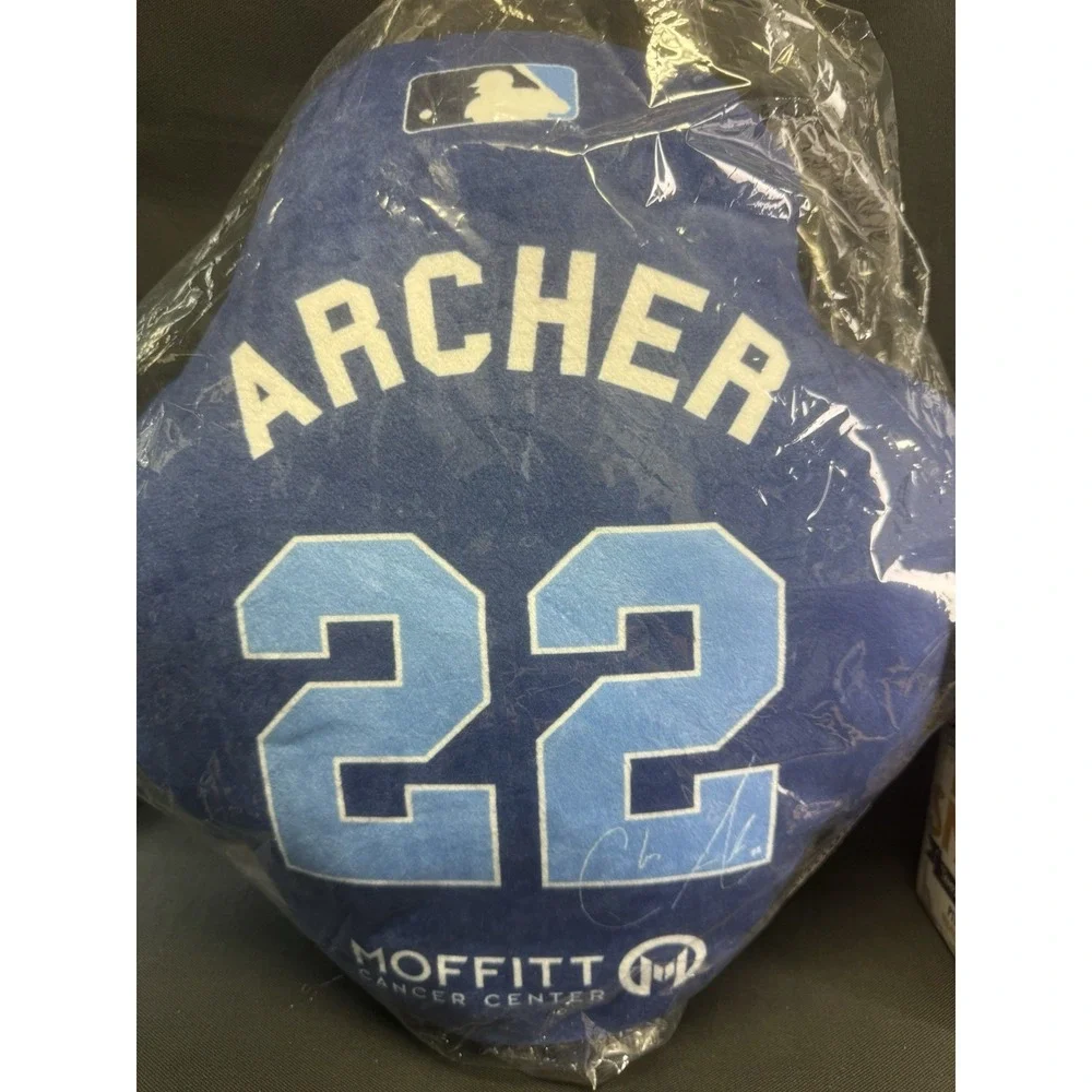 MLB Tampa Bay Rays Blake Snell Bobblehead & Chris Archer #22 Signed Pillow